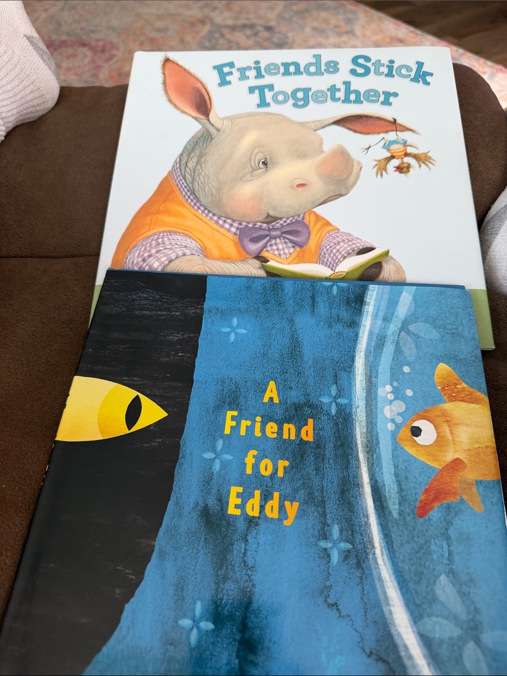2 hardcover kids books about friends
